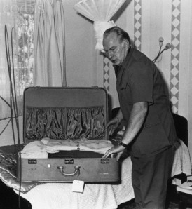 L. Ron Hubbard Packing Suitcase